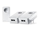 devolo Magic 2 WiFi next Multiroom Kit, WLAN Powerline Adapter -bis 2.400 Mbit/s, Mesh WLAN, WLAN Steckdose, 4x Gigabit LAN Anschluss, dLAN 2.0, mit WLAN, weiß